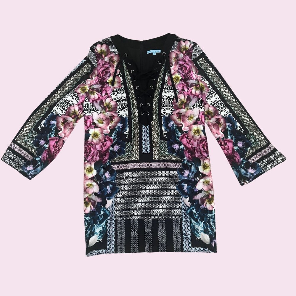 Antonio Melani Floral Dress/Tunic Top